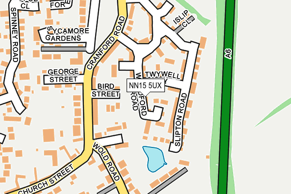 NN15 5UX map - OS OpenMap – Local (Ordnance Survey)