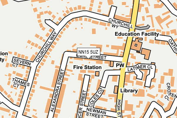 NN15 5UZ map - OS OpenMap – Local (Ordnance Survey)