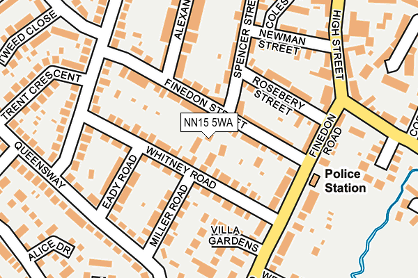 NN15 5WA map - OS OpenMap – Local (Ordnance Survey)