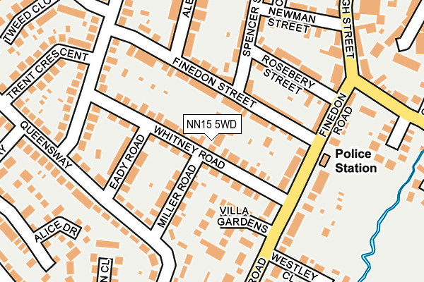 NN15 5WD map - OS OpenMap – Local (Ordnance Survey)