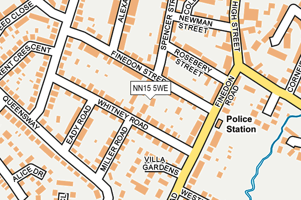 NN15 5WE map - OS OpenMap – Local (Ordnance Survey)