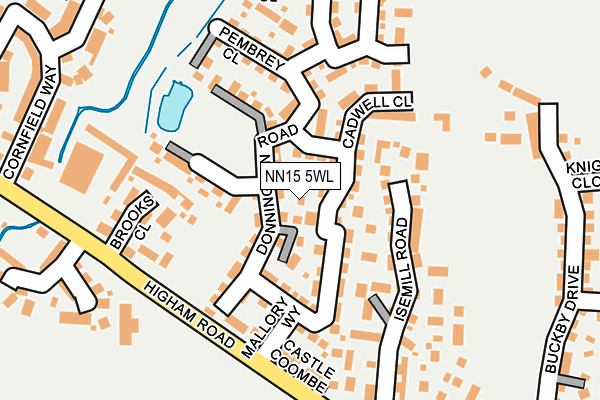 NN15 5WL map - OS OpenMap – Local (Ordnance Survey)