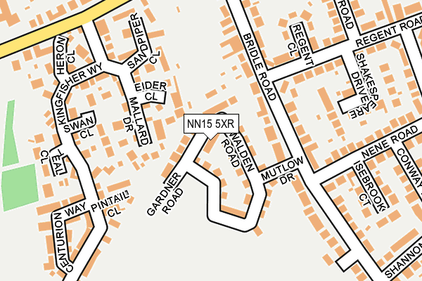 NN15 5XR map - OS OpenMap – Local (Ordnance Survey)
