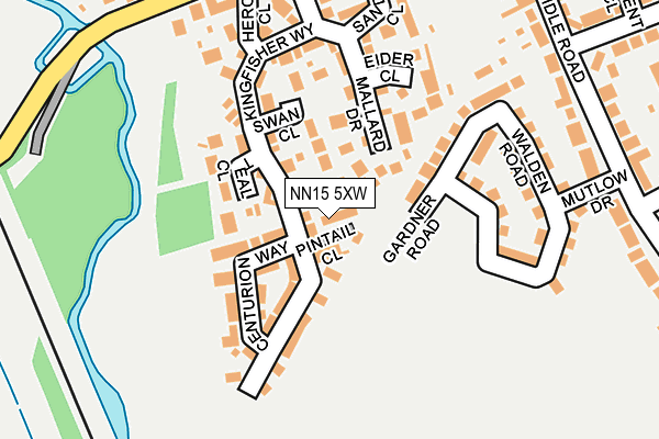NN15 5XW map - OS OpenMap – Local (Ordnance Survey)