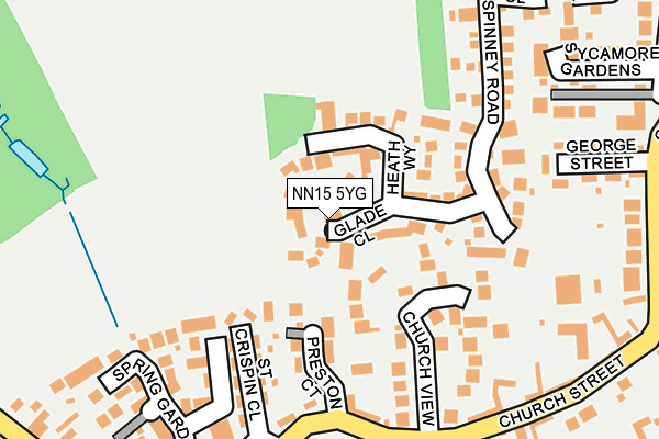NN15 5YG map - OS OpenMap – Local (Ordnance Survey)