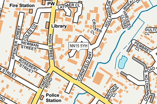 NN15 5YH map - OS OpenMap – Local (Ordnance Survey)