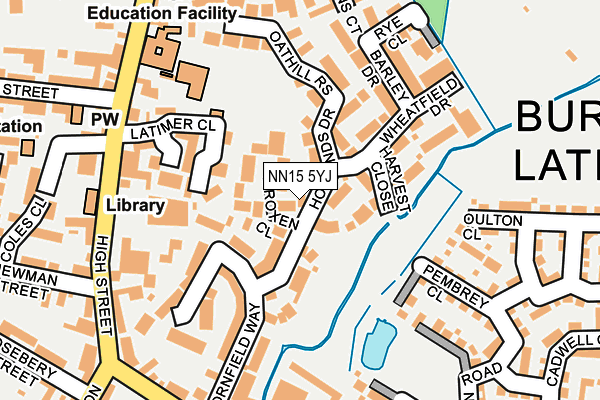 NN15 5YJ map - OS OpenMap – Local (Ordnance Survey)