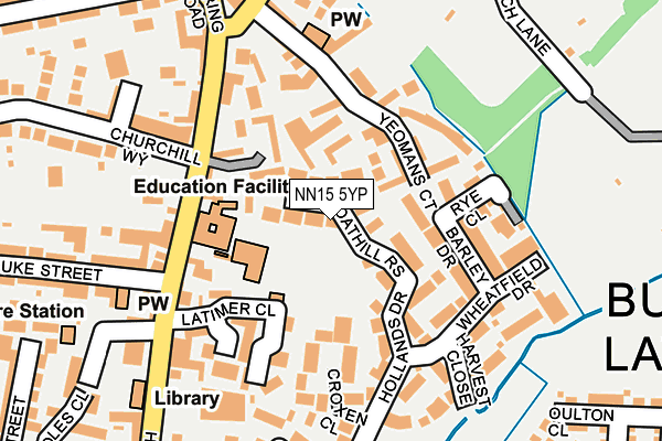 NN15 5YP map - OS OpenMap – Local (Ordnance Survey)