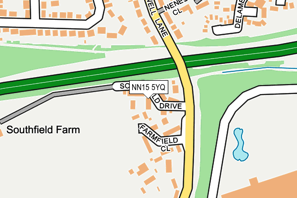 NN15 5YQ map - OS OpenMap – Local (Ordnance Survey)