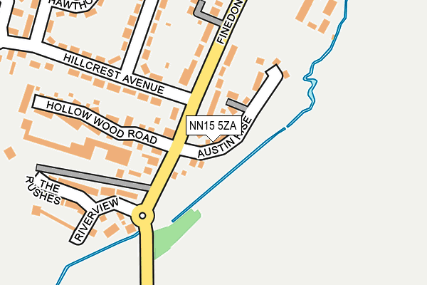 NN15 5ZA map - OS OpenMap – Local (Ordnance Survey)