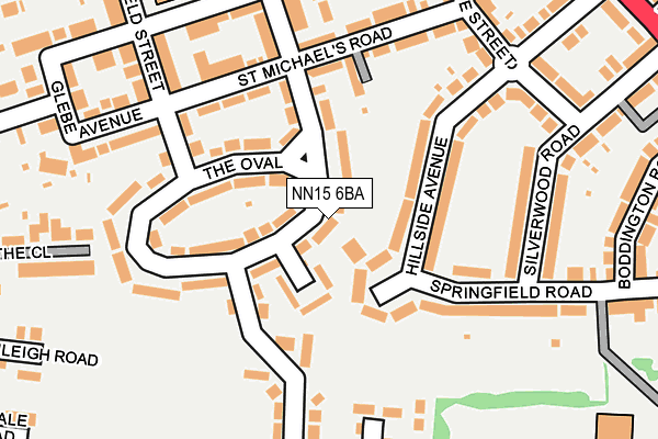 NN15 6BA map - OS OpenMap – Local (Ordnance Survey)