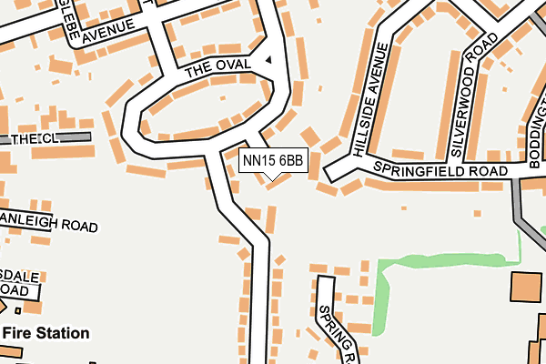 NN15 6BB map - OS OpenMap – Local (Ordnance Survey)