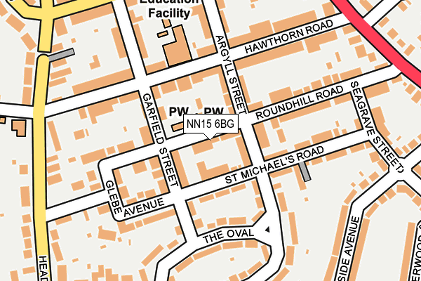 NN15 6BG map - OS OpenMap – Local (Ordnance Survey)