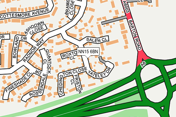NN15 6BN map - OS OpenMap – Local (Ordnance Survey)