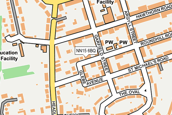 NN15 6BQ map - OS OpenMap – Local (Ordnance Survey)