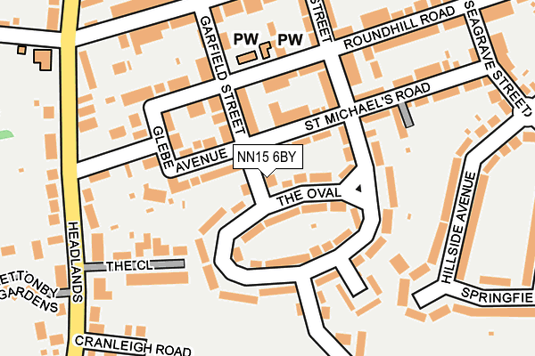 NN15 6BY map - OS OpenMap – Local (Ordnance Survey)