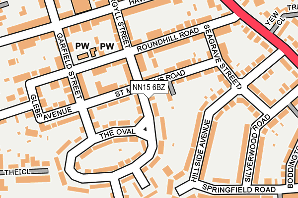 NN15 6BZ map - OS OpenMap – Local (Ordnance Survey)