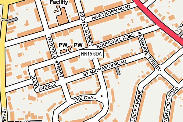 NN15 6DA map - OS OpenMap – Local (Ordnance Survey)