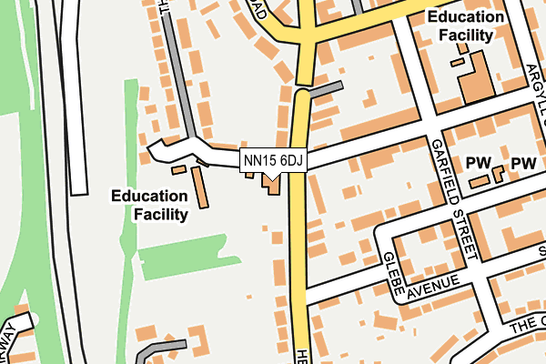 NN15 6DJ map - OS OpenMap – Local (Ordnance Survey)