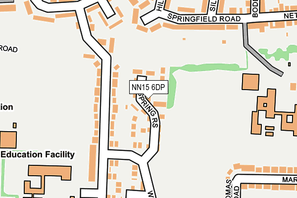 NN15 6DP map - OS OpenMap – Local (Ordnance Survey)