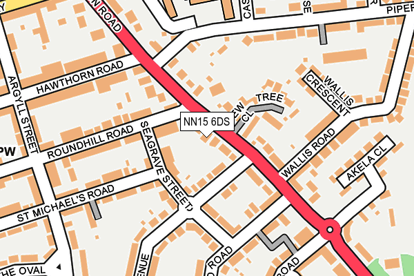 NN15 6DS map - OS OpenMap – Local (Ordnance Survey)