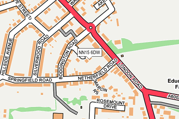 NN15 6DW map - OS OpenMap – Local (Ordnance Survey)