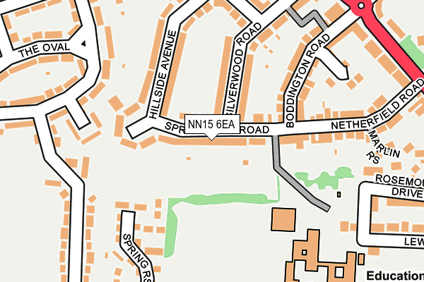 NN15 6EA map - OS OpenMap – Local (Ordnance Survey)