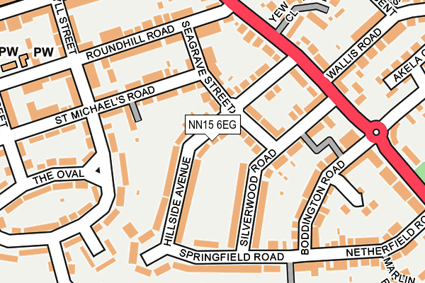 NN15 6EG map - OS OpenMap – Local (Ordnance Survey)
