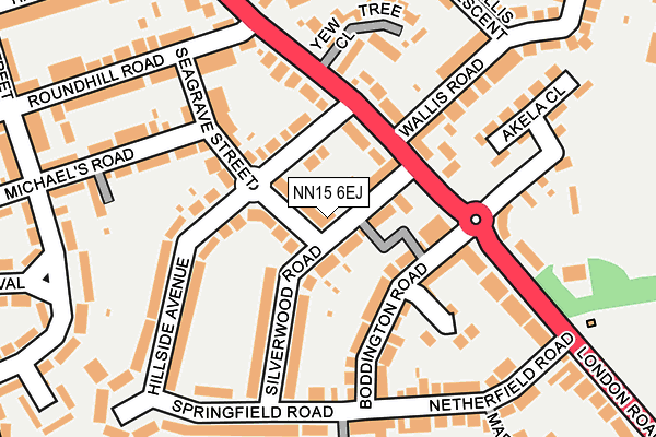 NN15 6EJ map - OS OpenMap – Local (Ordnance Survey)