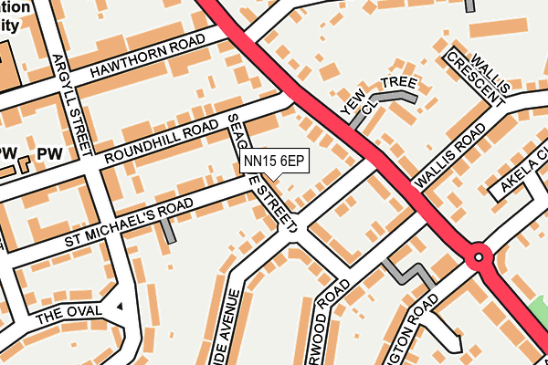 NN15 6EP map - OS OpenMap – Local (Ordnance Survey)