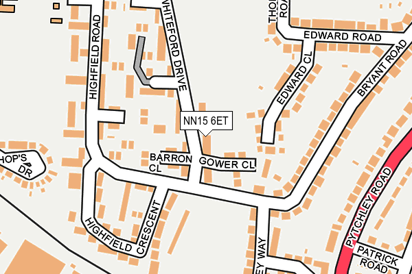 NN15 6ET map - OS OpenMap – Local (Ordnance Survey)