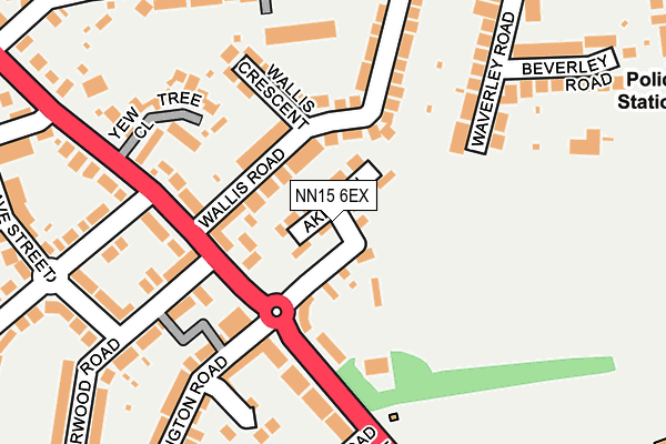 NN15 6EX map - OS OpenMap – Local (Ordnance Survey)
