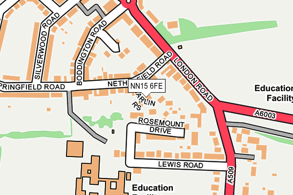NN15 6FE map - OS OpenMap – Local (Ordnance Survey)