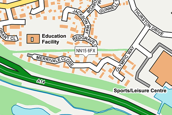 NN15 6FX map - OS OpenMap – Local (Ordnance Survey)