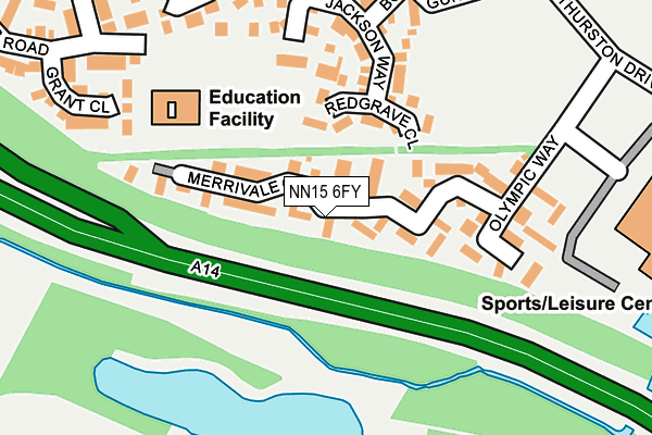 NN15 6FY map - OS OpenMap – Local (Ordnance Survey)