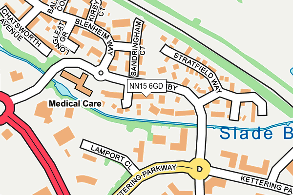 NN15 6GD map - OS OpenMap – Local (Ordnance Survey)