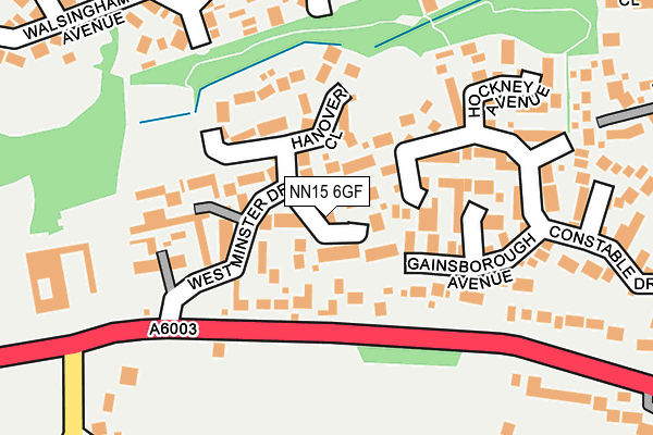 NN15 6GF map - OS OpenMap – Local (Ordnance Survey)