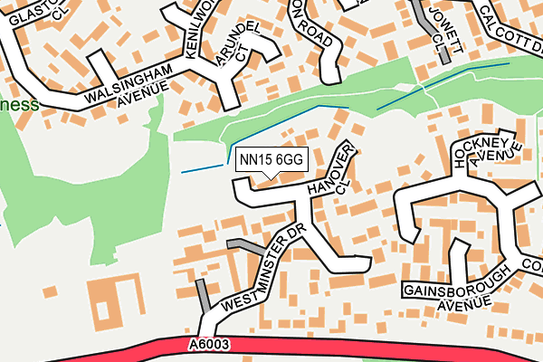 NN15 6GG map - OS OpenMap – Local (Ordnance Survey)