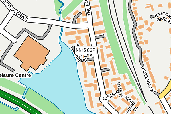 NN15 6GP map - OS OpenMap – Local (Ordnance Survey)