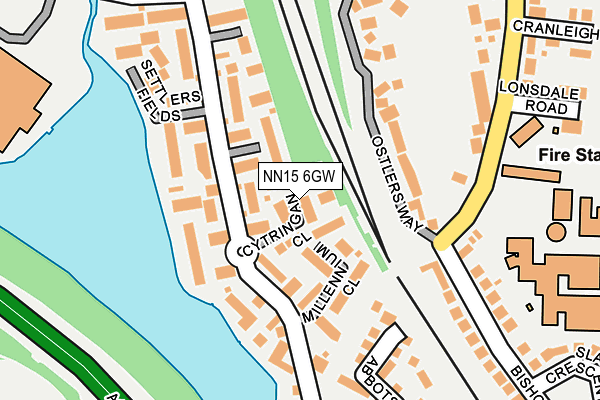 NN15 6GW map - OS OpenMap – Local (Ordnance Survey)