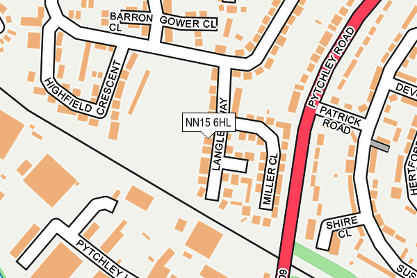 NN15 6HL map - OS OpenMap – Local (Ordnance Survey)