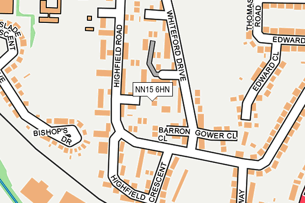 NN15 6HN map - OS OpenMap – Local (Ordnance Survey)