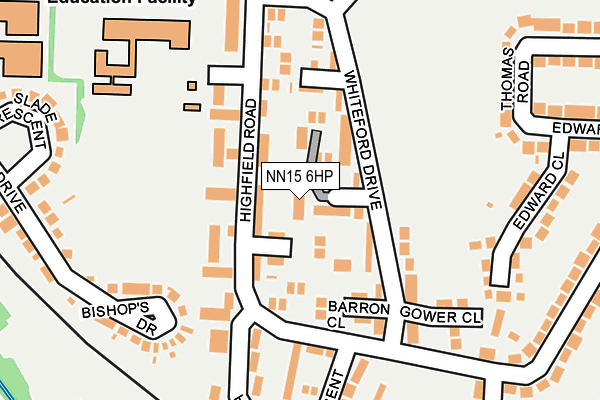 NN15 6HP map - OS OpenMap – Local (Ordnance Survey)