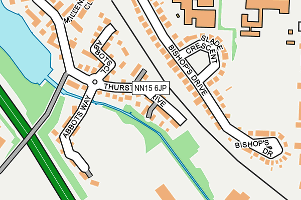 NN15 6JP map - OS OpenMap – Local (Ordnance Survey)