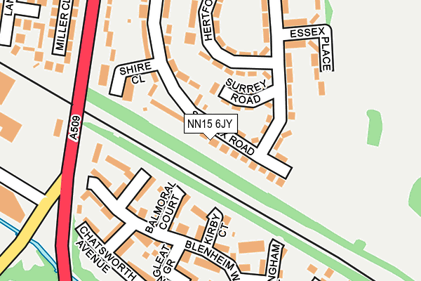 NN15 6JY map - OS OpenMap – Local (Ordnance Survey)