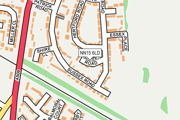 NN15 6LD map - OS OpenMap – Local (Ordnance Survey)