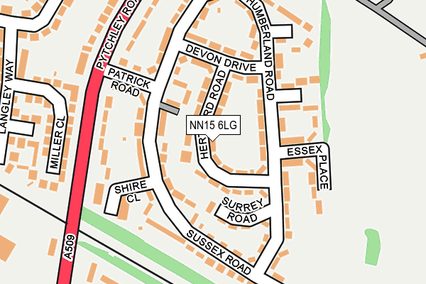 NN15 6LG map - OS OpenMap – Local (Ordnance Survey)