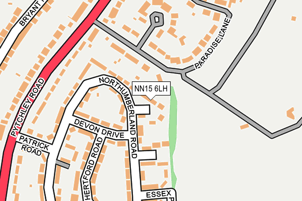 NN15 6LH map - OS OpenMap – Local (Ordnance Survey)
