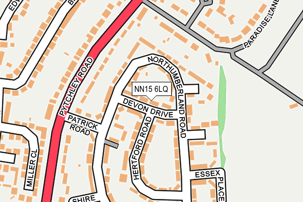 NN15 6LQ map - OS OpenMap – Local (Ordnance Survey)