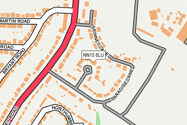 NN15 6LU map - OS OpenMap – Local (Ordnance Survey)